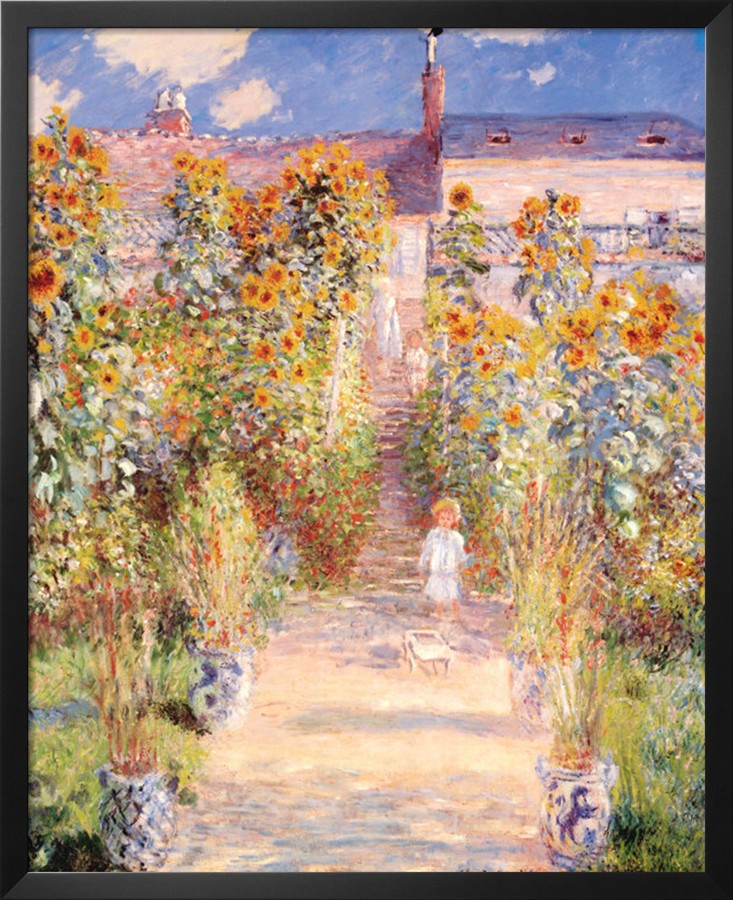 Artists Garden Vetheuil-Claude Monet Painting [M130401P00057] - $95.00 ...