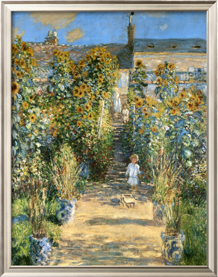 Garden At Vetheuil, 1881-claude Monet Painting [m130401p00078] - $95.00 