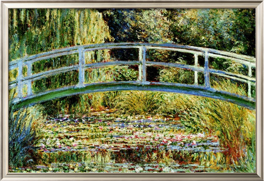 Le Pont Japonais A Giverny-claude Monet Painting [m130401p00091] - $95. 