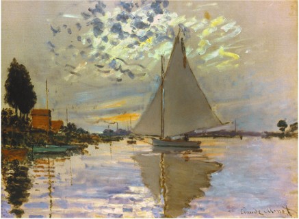 Sailboat-Claude Monet Painting