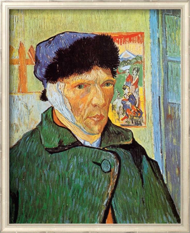 Self - Portrait with Bandaged Ear - Vincent Van Gogh Paintings ...