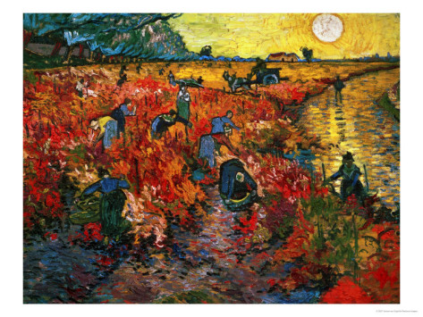 The Red Vineyard at Arles,c.1888 - Vincent Van Gogh Paintings ...